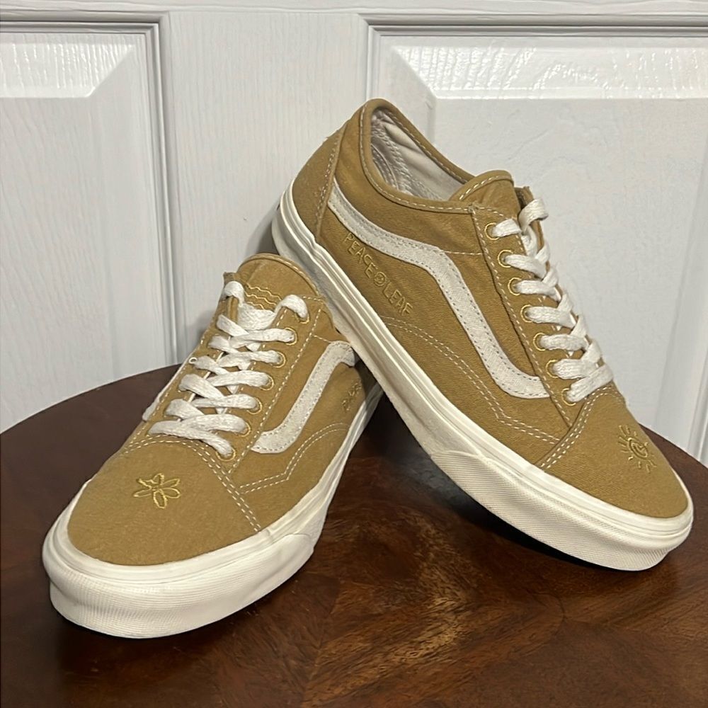 🔥 VANS Old Skool Eco Theory Skate Sneaker Shoes Men Sz 7 / Women 8.5‎ - PERFECT